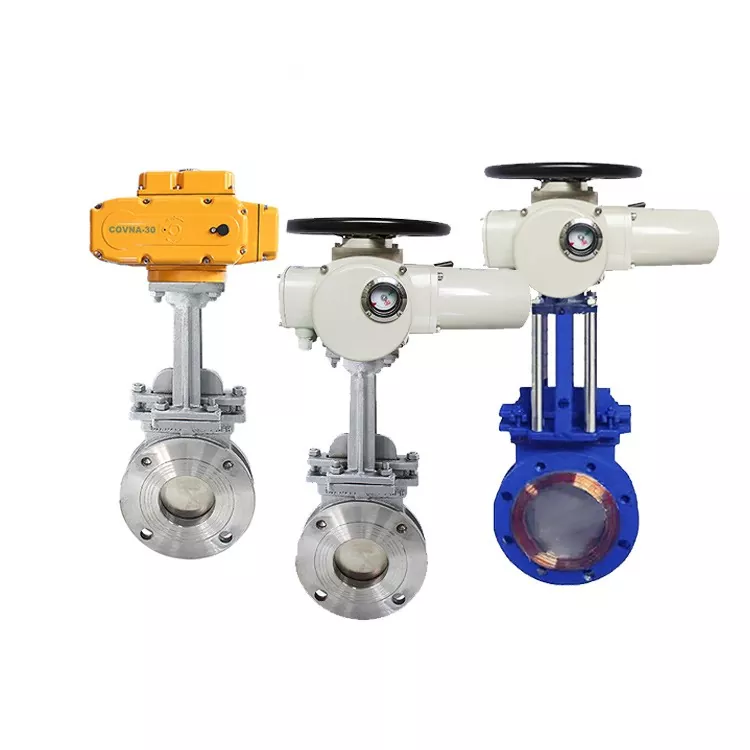 Wivo Valves Electric Cast Iron Knife Gate Valve